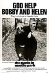 Movie poster for God Help Bobby and Helen, featuring a couple walking in a park, highlighting themes of mental health and relationships.