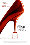 High-heeled shoe with a red finish and a devil's fork design, representing themes of ambition and personal conflict in The Devil Wears Prada.