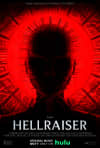 Movie poster for Hellraiser, featuring a silhouette against a red background, highlighting themes of psychological horror and mental distress.