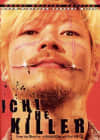 Alt text: Movie poster for 'Ichi the Killer' featuring a man with a distinctive hairstyle and facial piercings.