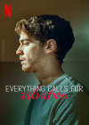 Profile of a young man looking contemplative, with the title Everything Falls Apart for a mental health movie.