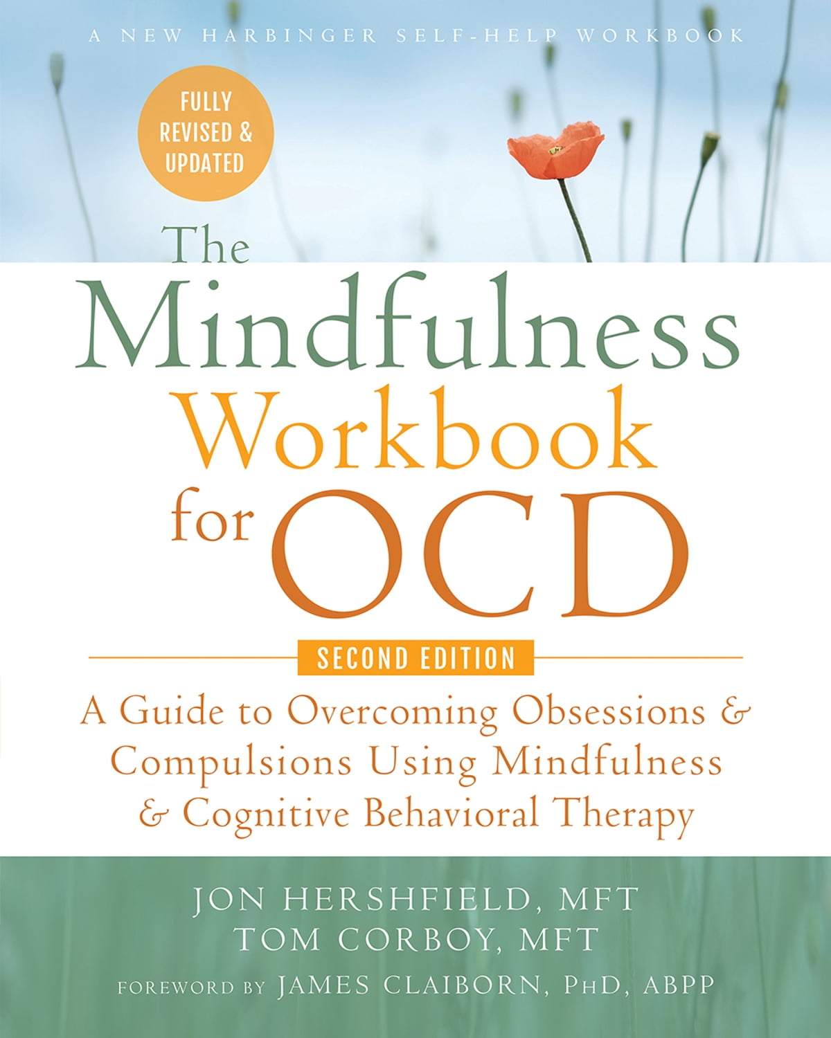 Cover of 'The Mindfulness Workbook for OCD' detailing methods for managing obsessions and compulsions through mindfulness.