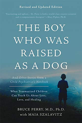 Cover of The Boy Who Was Raised as a Dog by Bruce Perry, focusing on childhood trauma and healing.