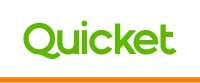 Logo of Quicket, an event ticketing platform, featuring a green stylized text on a white background with an orange underline.
