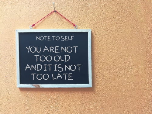 An inspiring reminder that it's never too late to pursue your dreams.