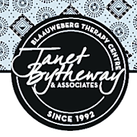 Logo of Blaauwberg Therapy Centre featuring Janet Bytheway’s name, highlighting her practice since 1992.