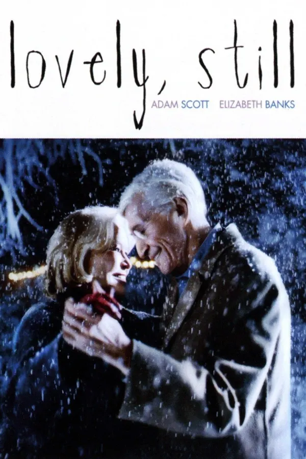 Elderly couple dancing in the snow, representing themes of love and memory in Alzheimer’s disease-related films.