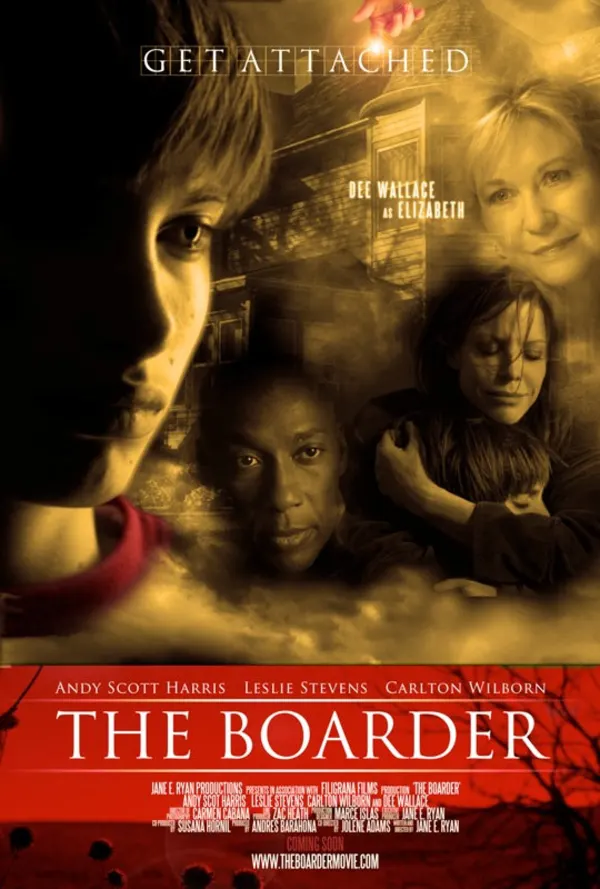 Movie poster for The Boarder, featuring themes of attachment disorder and childhood trauma.