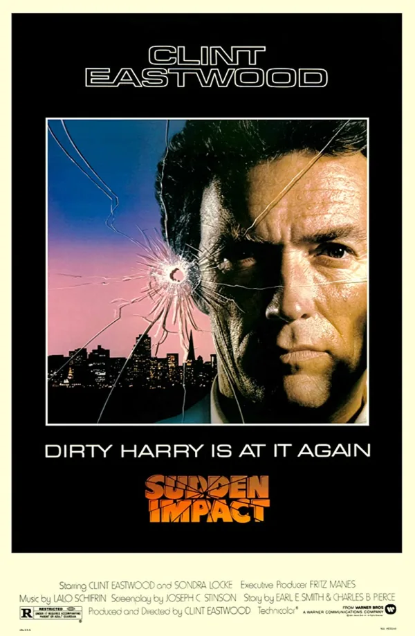 Clint Eastwood's character in Sudden Impact, showcasing themes of trauma and resilience related to posttraumatic stress disorder.