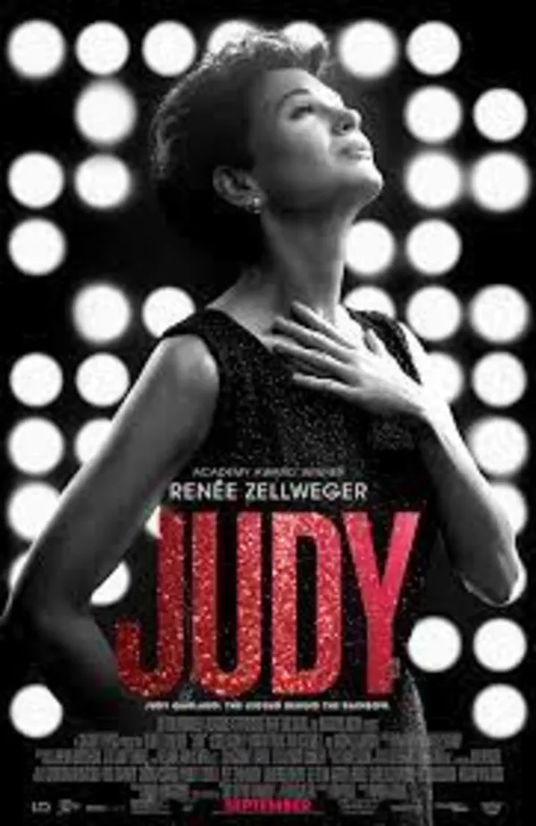 Renee Zellweger in Judy, portraying a legend battling addiction and seeking redemption amid stardom's pressures.