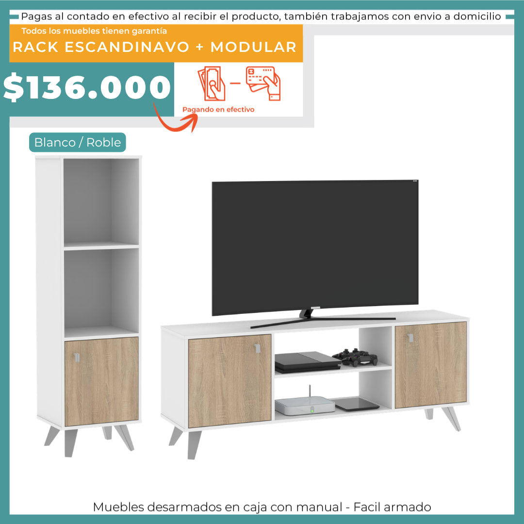 RACK ESCANDINAVO + MODULAR