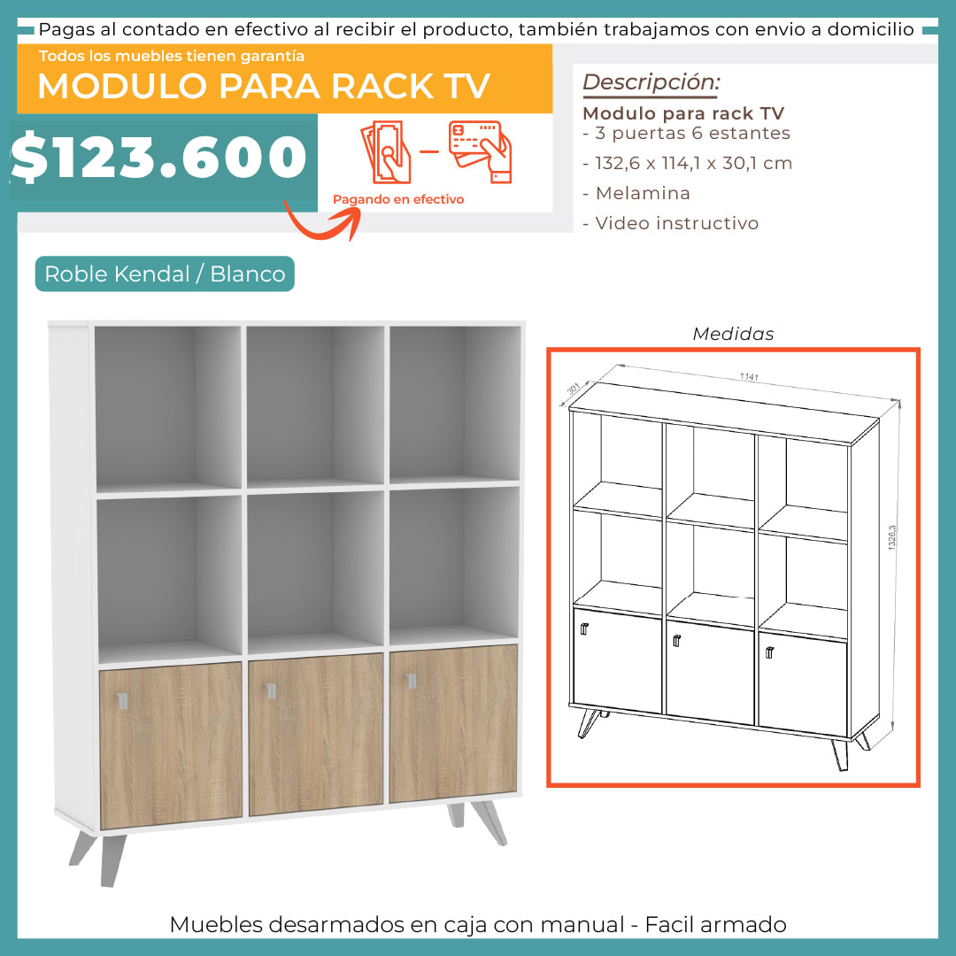 3 MODULARES ESCANDINAVOS
