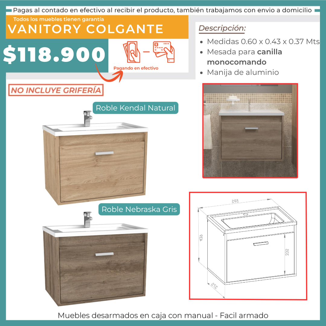 VANITORY COLGANTE 0.60