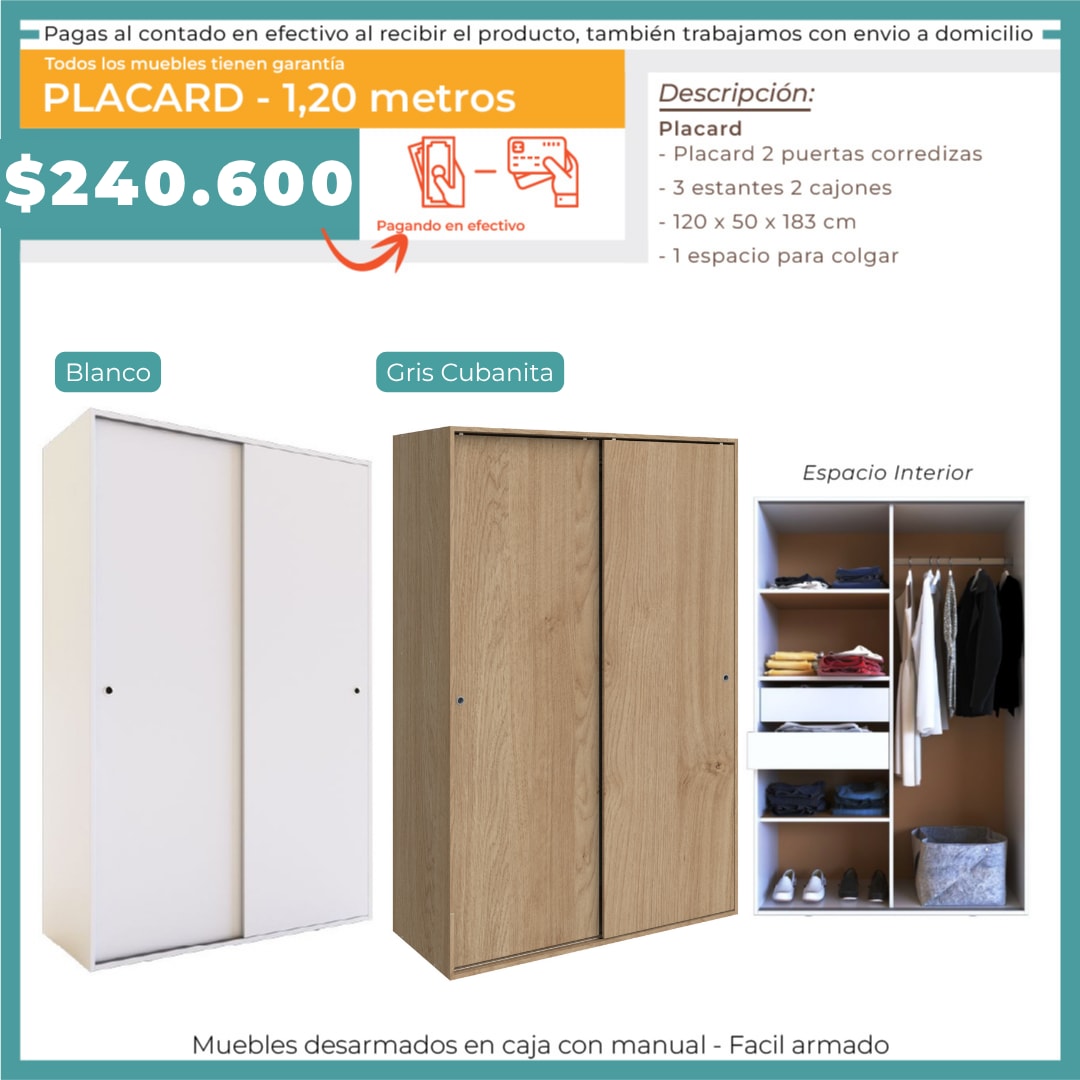 ROPERO 1.2 CORREDIZO