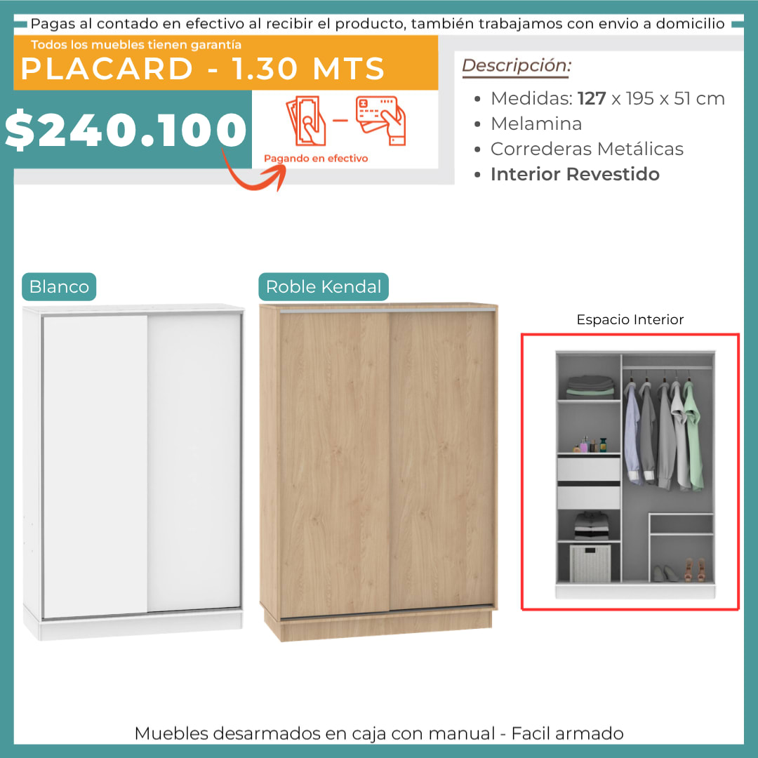 PLACARD 1.3 CORREDIZO