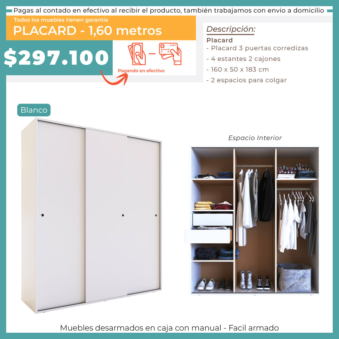 ROPERO 1.6 CORREDIZO