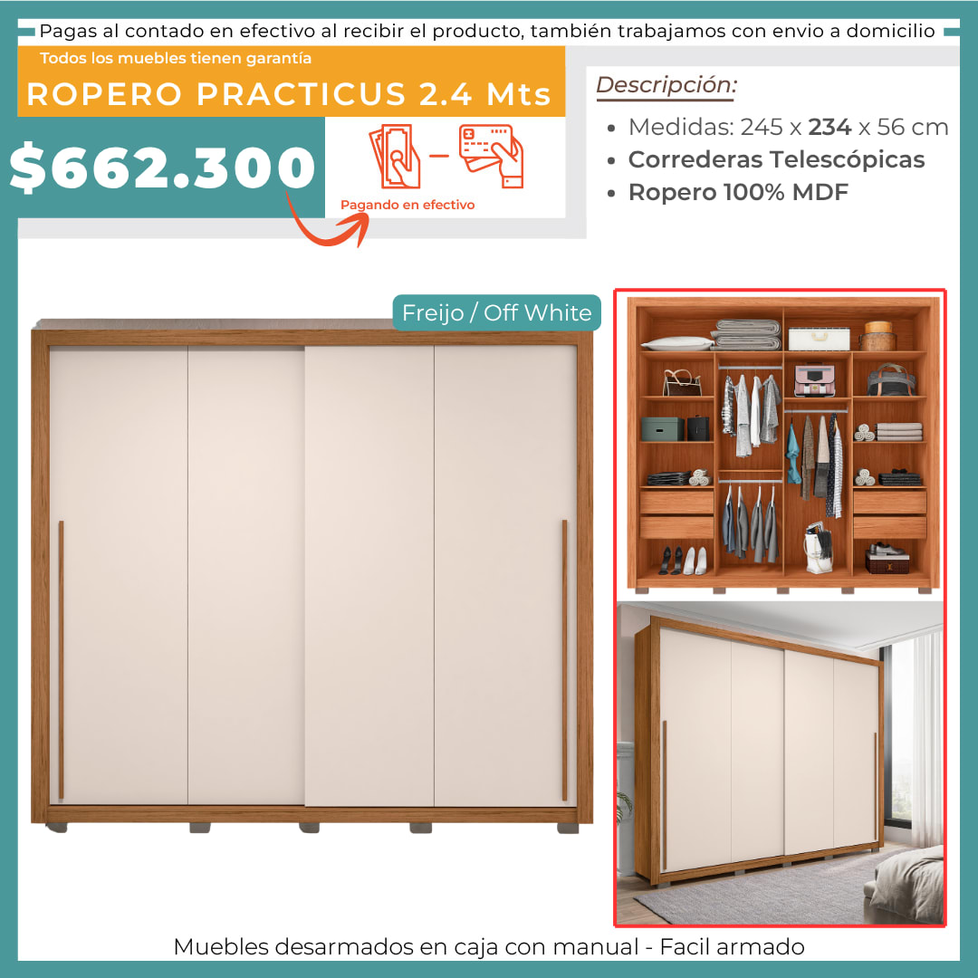 ROPERO PRACTICUS 2.4 MTS