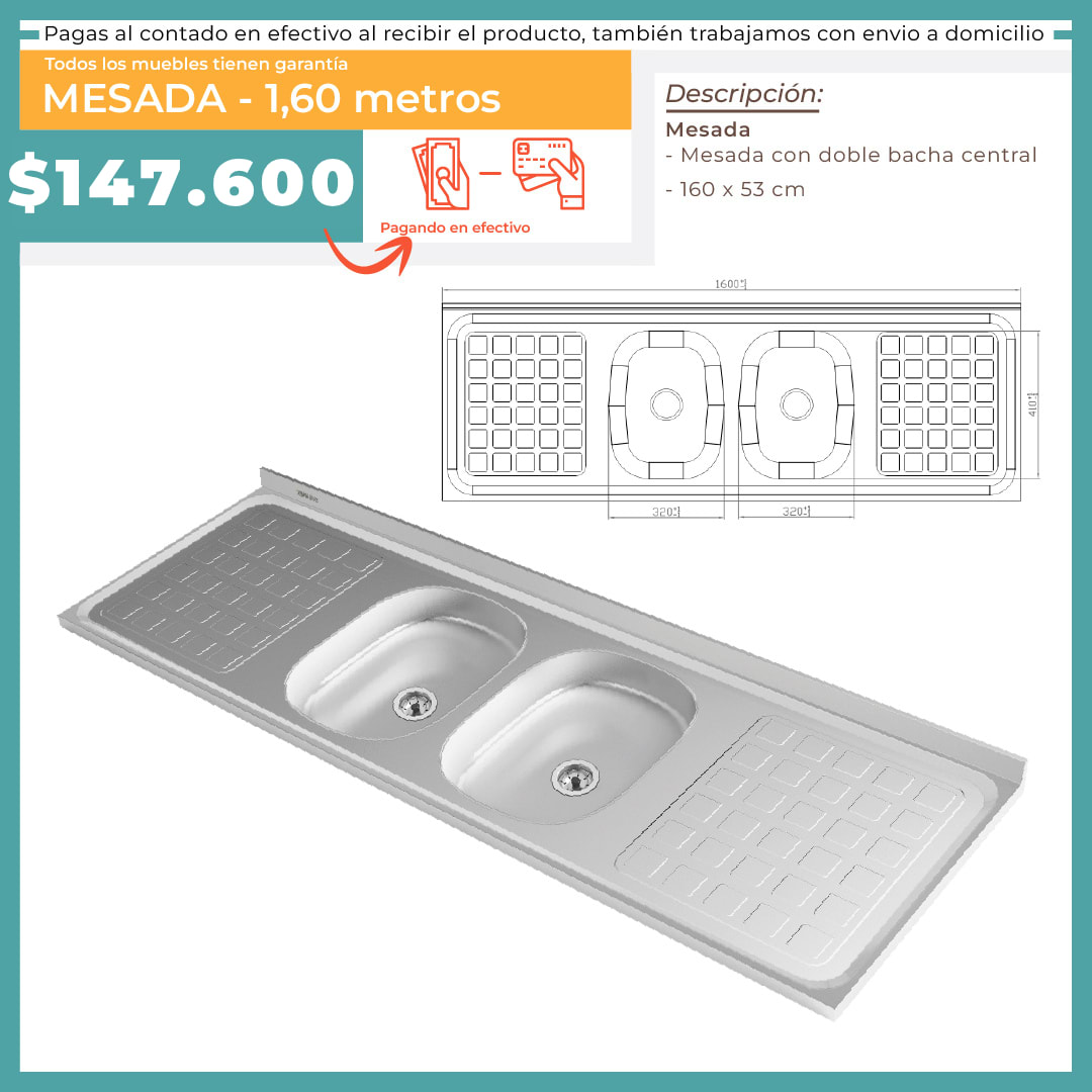 MESADA DOBLE 1.6