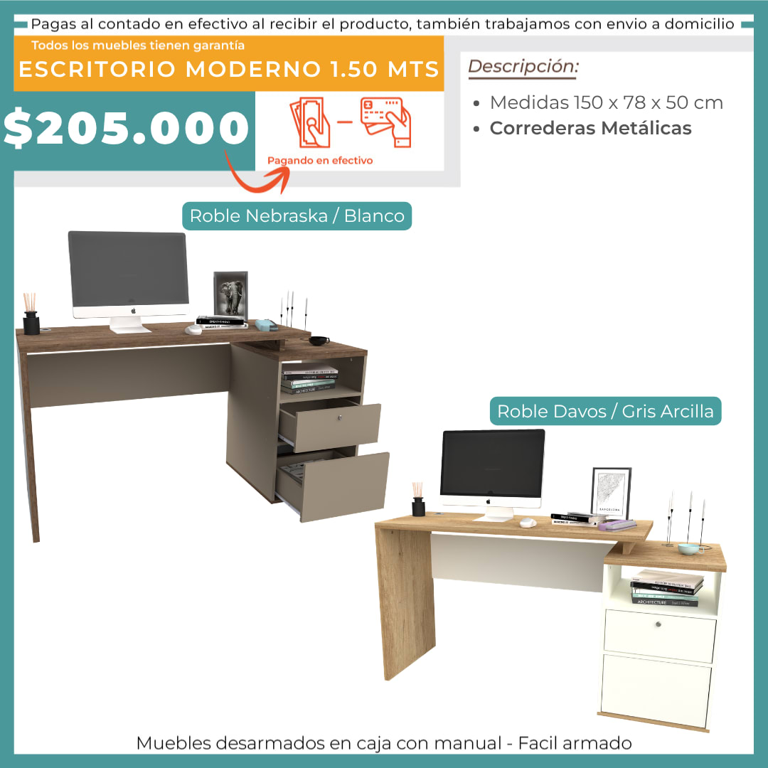 ESCRITORIO MODERNO 1.5