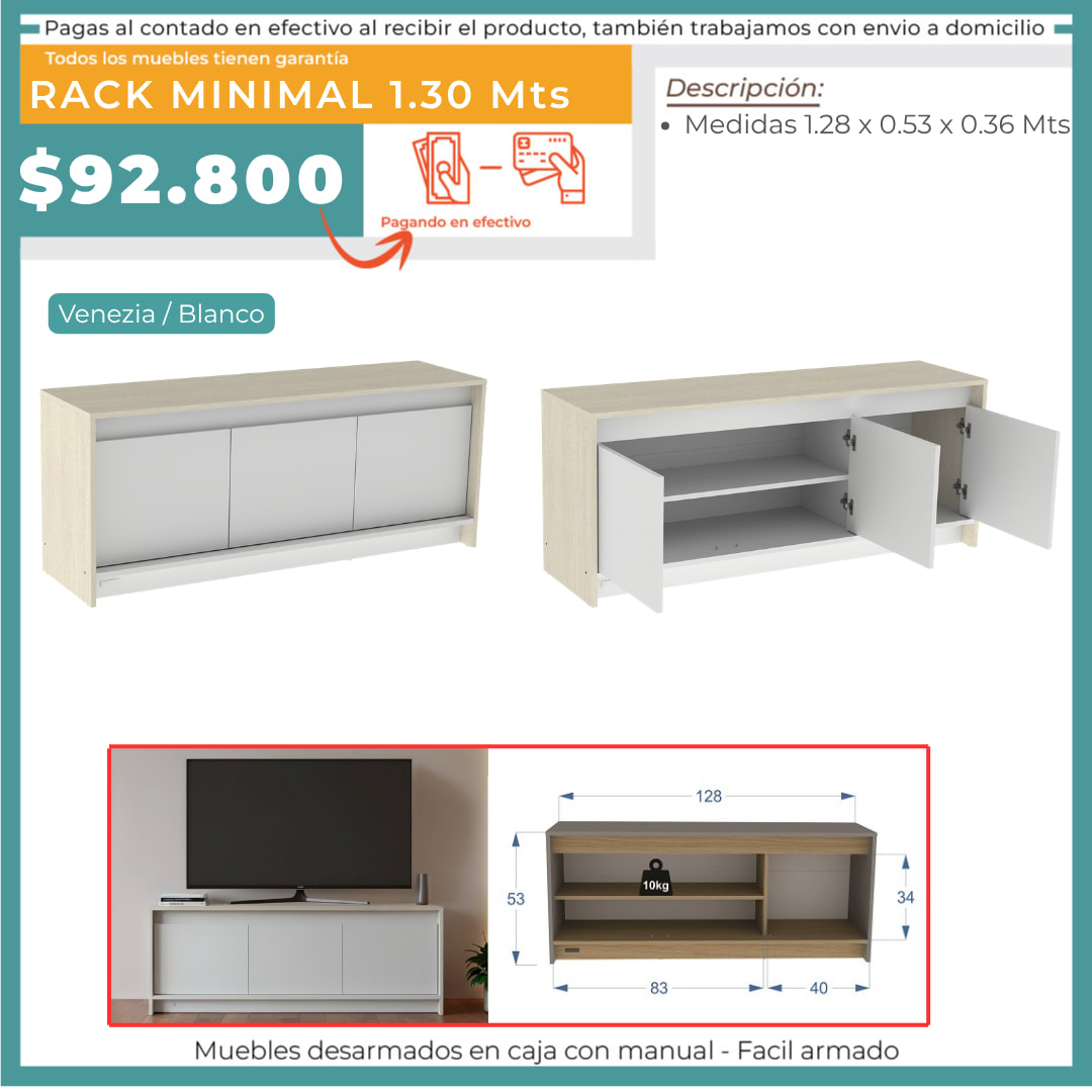 RACK MINIMAL 1.30 MTS 2