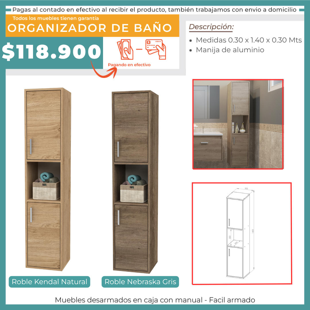 ORGANIZADOR DE BAÑO
