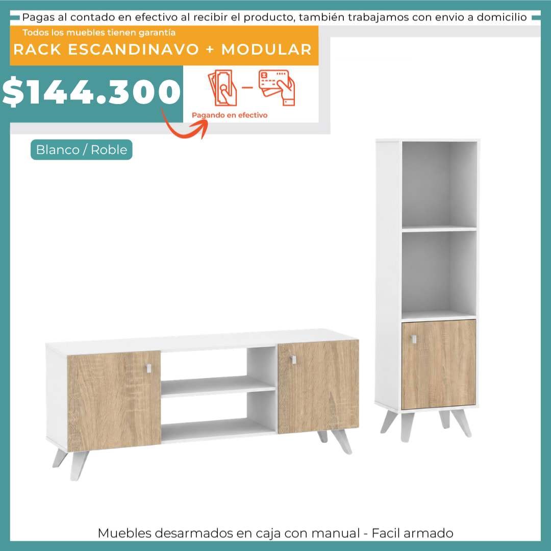 RACK ESCANDINAVO + MODULAR