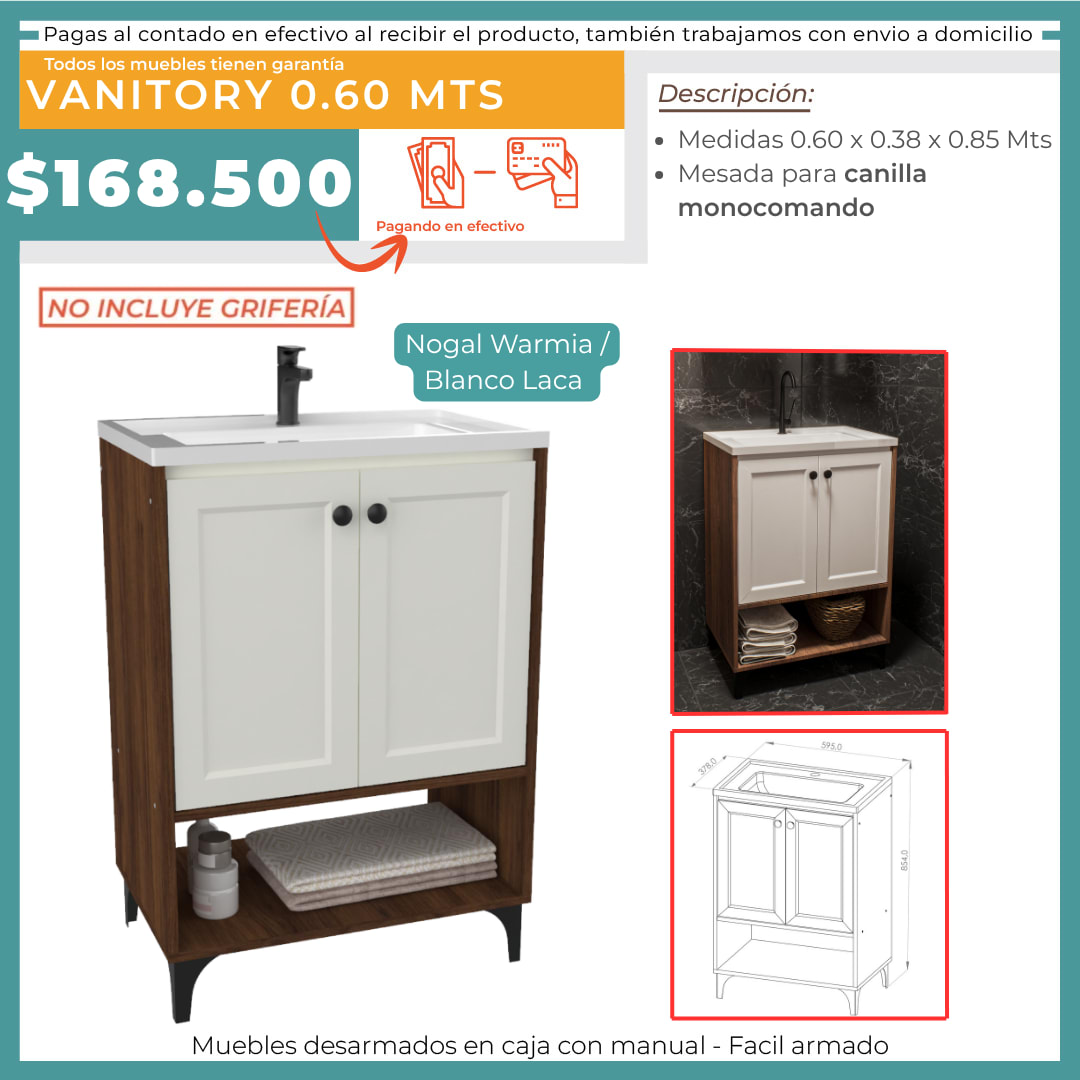 VANITORY 0.6 CON PATAS 2