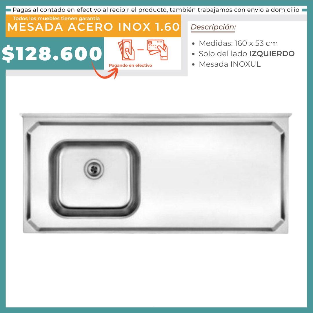 MESADA ACERO 1.6 LATERAL