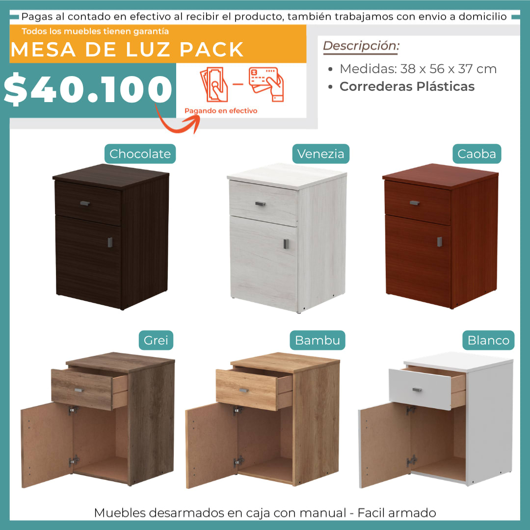 MESA DE LUZ PACK