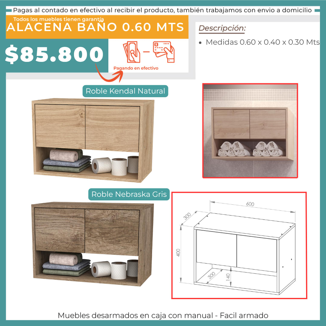 ALACENA BAÑO 0.6