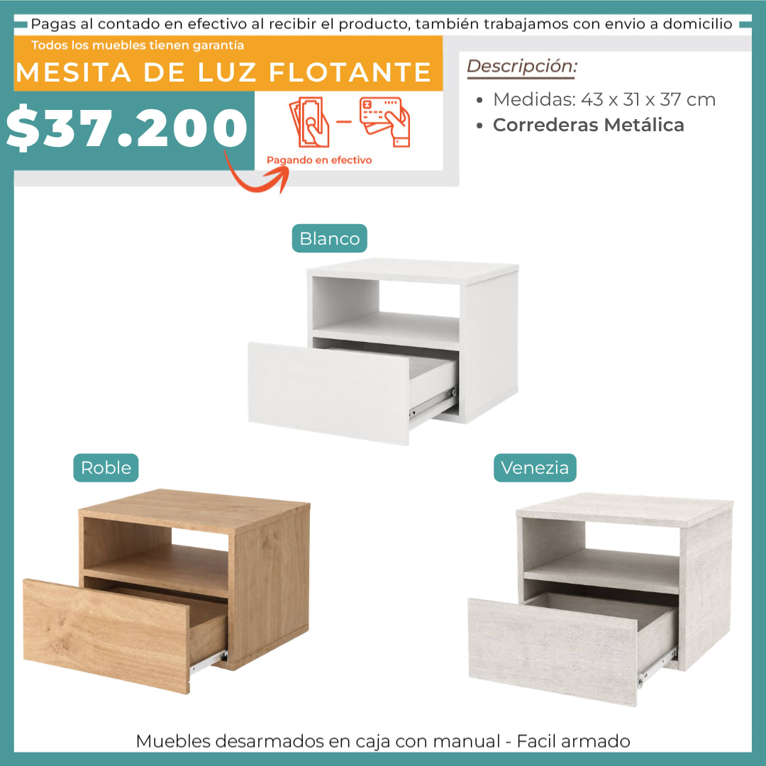 MESA DE LUZ FLOTANTE