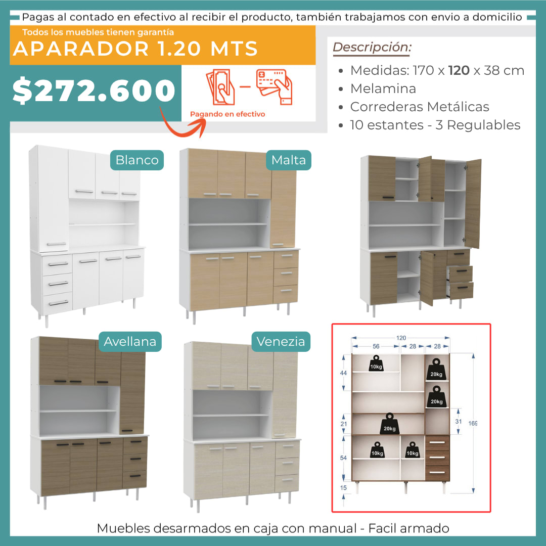 APARADOR 120 MTS