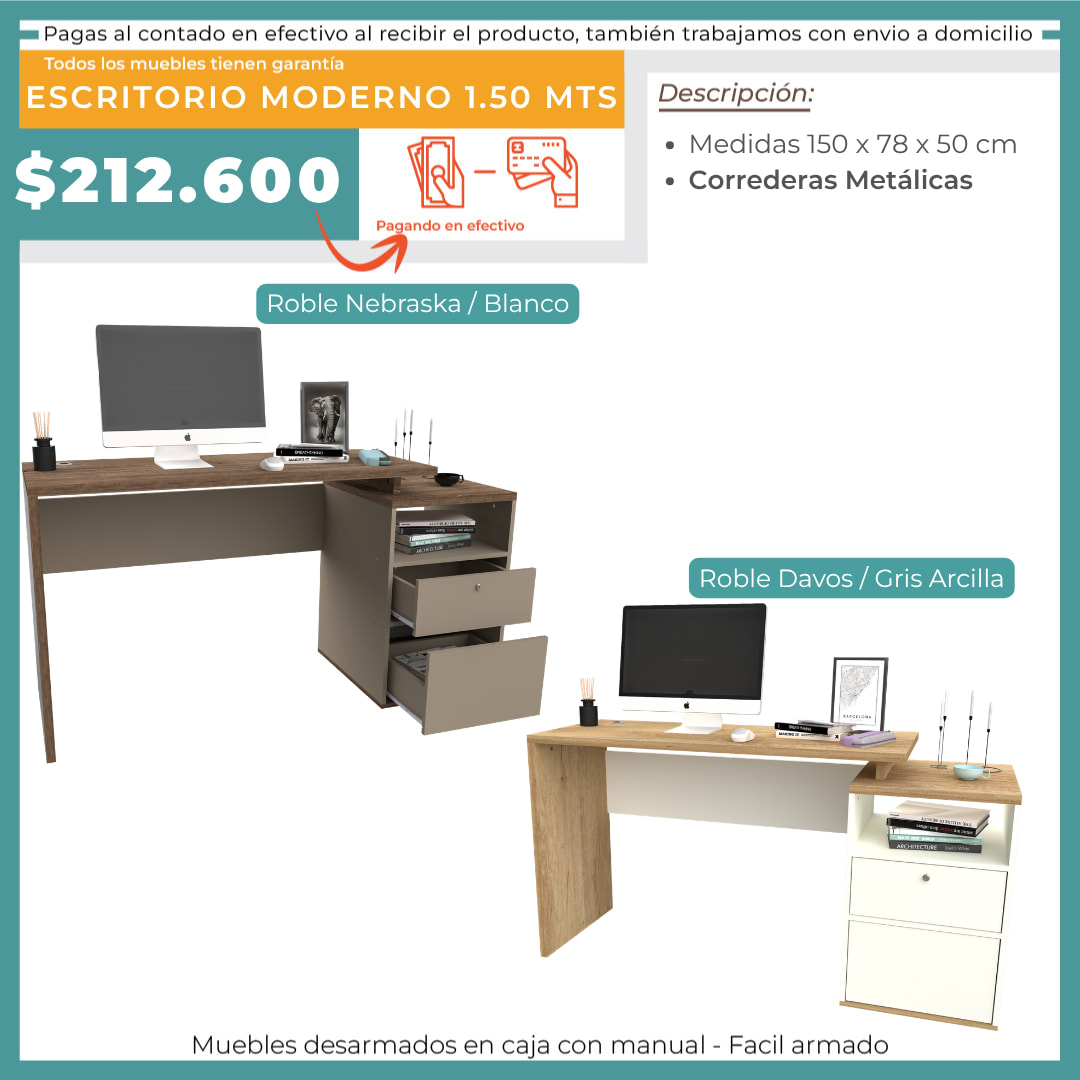 ESCRITORIO MODERNO 1.5