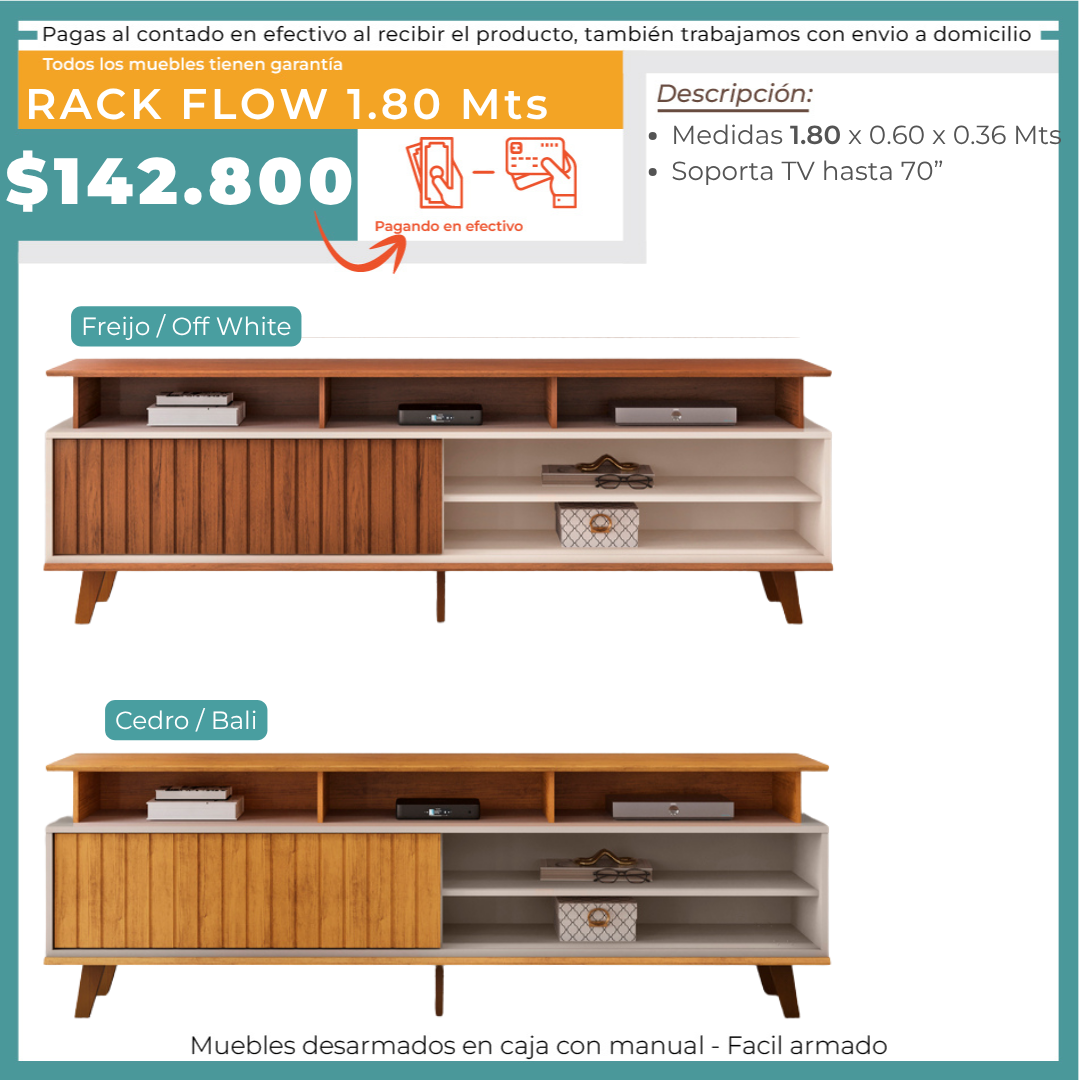 RACK FLOW 1.80 MTS