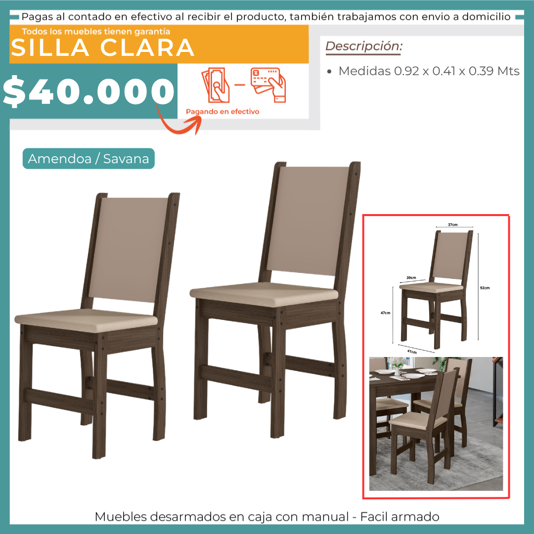 SILLA CLARA 3