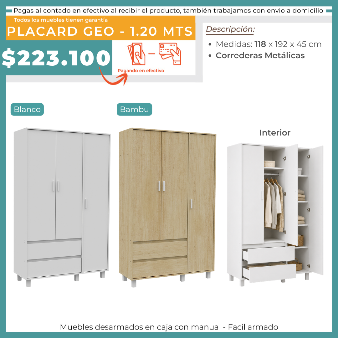 PLACARD GEO - 1.20 MTS