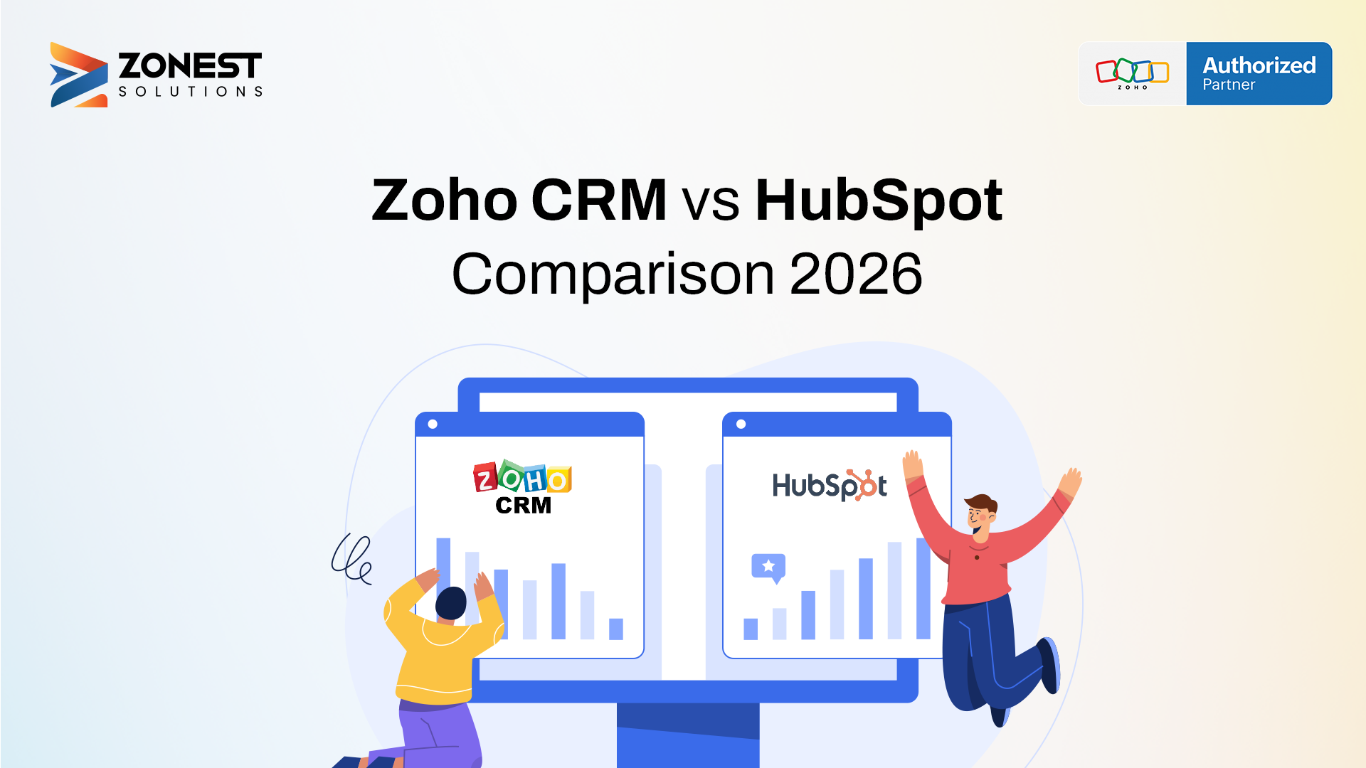 Zoho CRM vs HubSpot 2026: Pricing, AI Features, and Customization Compared cover
