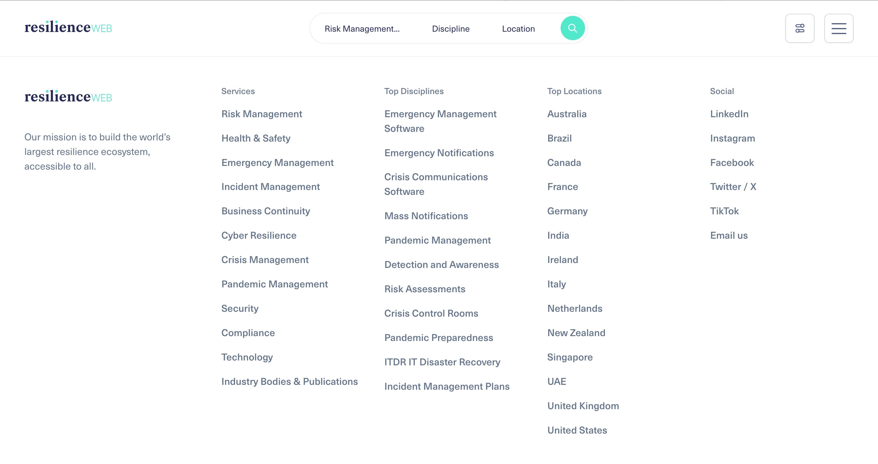 Resilience Web