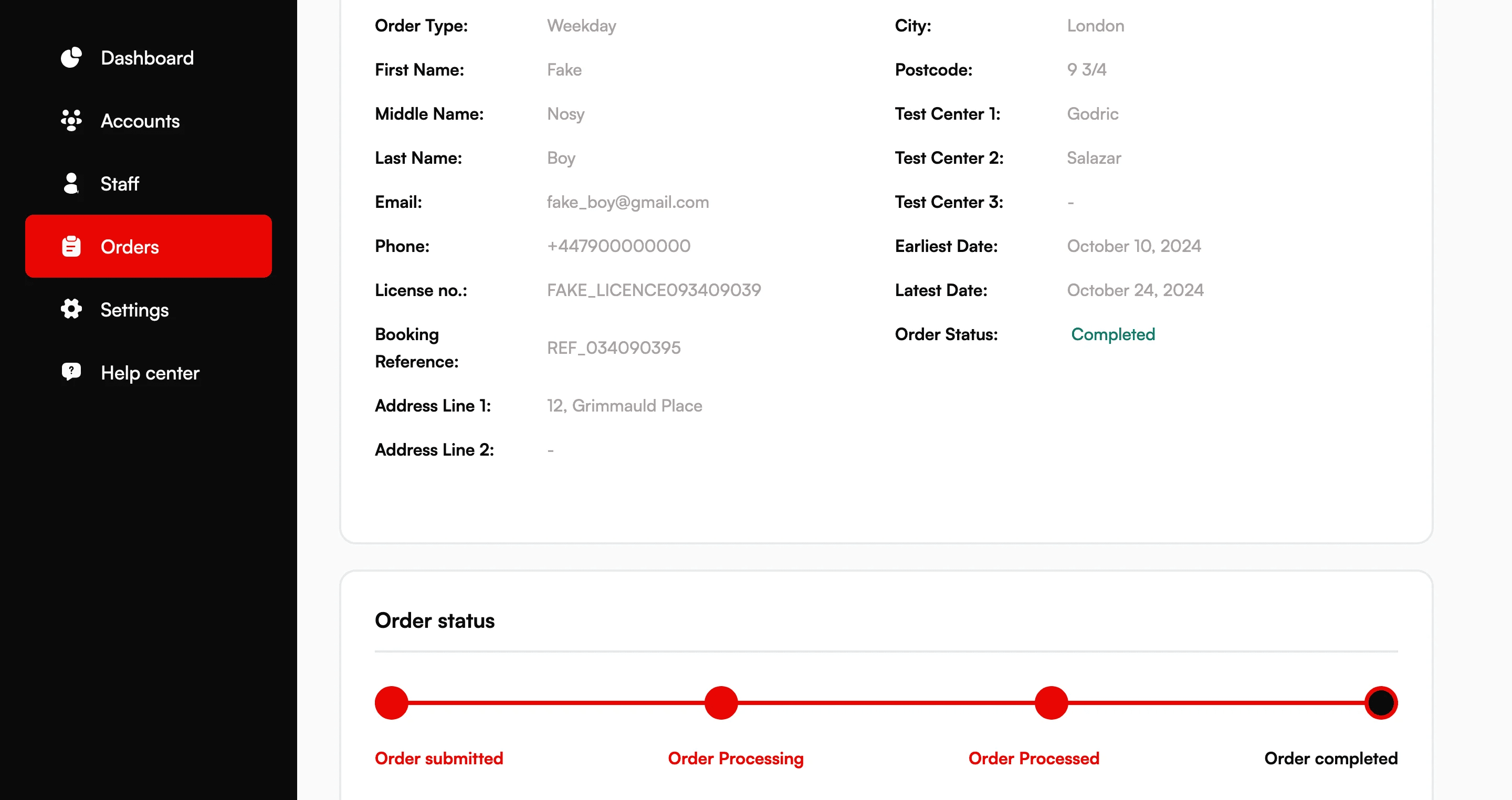 TestDates