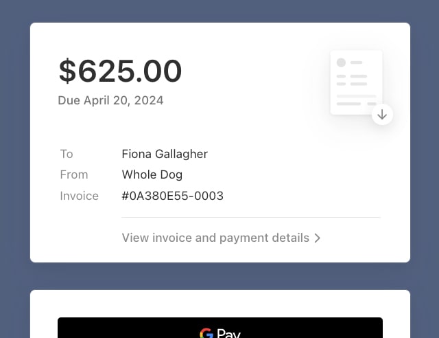 Invoice Feature Payments