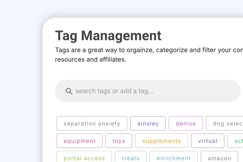 How to use tags - Fetch