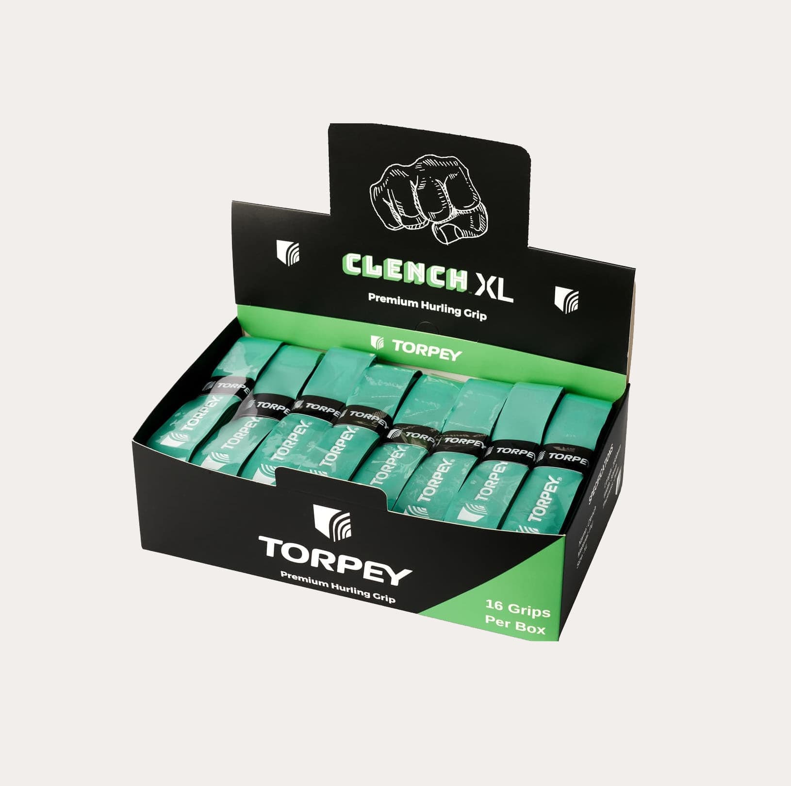 16 Torpey Green Clench XL Grips box