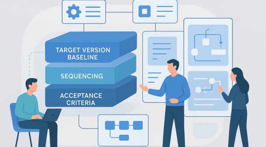 Delivery card for Upgrade Plan and Scope