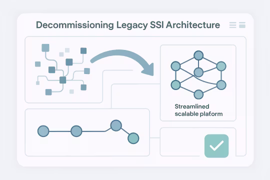 Outcome illustration for Legacy SSI Decommissioned And Platform Risk Reduced