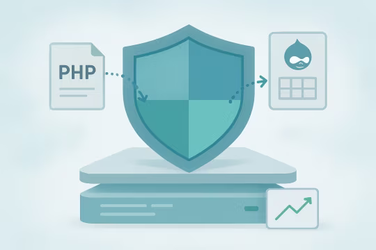 Outcome illustration for Reduced Security Risk From Legacy Content