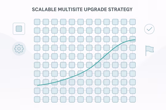 Outcome illustration for Modernization Delivered Across 200+ Multisites