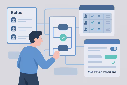 Delivery card for Workflow and Permissions Setup