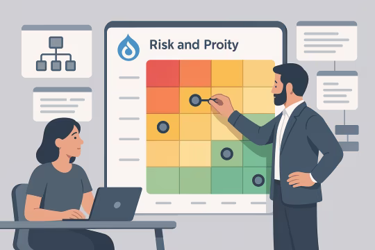 Delivery card for Risk & Priority Matrix