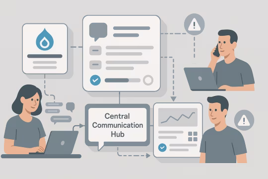 Delivery card for Structured Communication