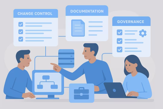 Delivery card for Governance and Handover